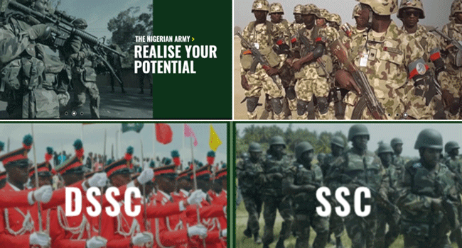 Nigerian Army DSSC and SSC recruitment